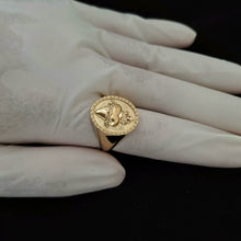 Load image into Gallery viewer, 14k 18k gold sacred heart of jesus ring 1