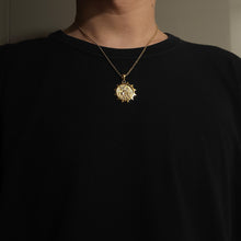 Load image into Gallery viewer, 14k 18k gold saint George pendant necklace