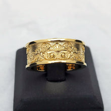 Load image into Gallery viewer, women's and men's baroque ornament ring in 14k and 18k gold