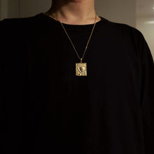 Load image into Gallery viewer, 14k 18k gold tiger pendant necklace 2