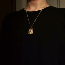 Load image into Gallery viewer, 14k 18k gold tiger pendant necklace 2