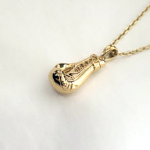 Load image into Gallery viewer, 14k 18k gold boxing glove pendant necklace