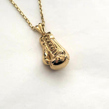 Load image into Gallery viewer, 14k 18k gold boxing glove pendant necklace