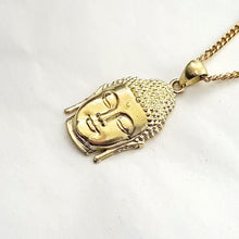 Load image into Gallery viewer, 14k 18k gold Buddha pendant necklace 3