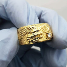 Load image into Gallery viewer, 14k 18k gold Korean dragon ring 5