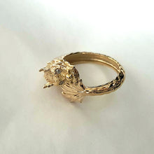 Load image into Gallery viewer, 14k 18k gold dragon ring 1