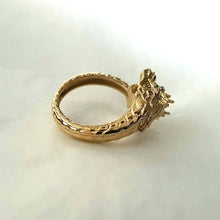 Load image into Gallery viewer, 14k 18k gold dragon ring 1