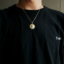 Load image into Gallery viewer, 14k 18k gold Haetae Korean lion pendant necklace Medium