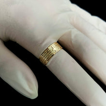 Load image into Gallery viewer, 18k 14k gold lord&#39;s prayer ring 1 for men and women
