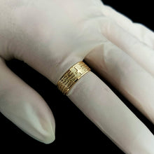 Load image into Gallery viewer, 14k 18k gold lord's prayer ring
