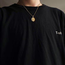 Load image into Gallery viewer, 14k 18k gold miraculous medal necklace Medium 21mm