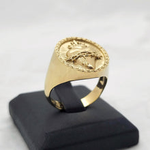 Load image into Gallery viewer, 14k 18k gold sacred heart of jesus ring 1
