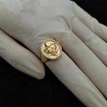 Load image into Gallery viewer, 14k 18k gold sacred heart of jesus ring 1

