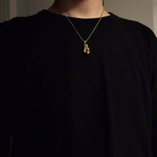 Load image into Gallery viewer, 14k 18k gold boxing glove pendant necklace
