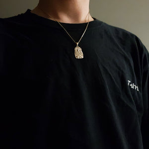 14k 18k gold Buddha pendant necklace 2 Medium