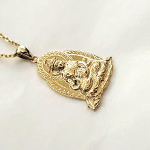 Load image into Gallery viewer, 14k 18k gold buddha pendant necklace 1 Medium
