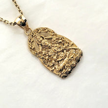 Load image into Gallery viewer, 14k 18k gold buddha pendant necklace 2 Large
