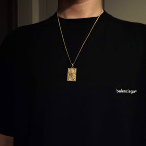 14k 18k gold Korean dragon pendant necklace 4