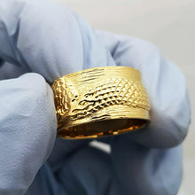 Load image into Gallery viewer, 14k 18k gold Korean dragon ring 5 for men
