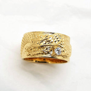 14k 18k gold Korean dragon ring 5