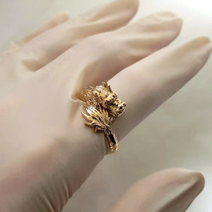 14k 18k gold dragon ring 1 with diamonds for men and women