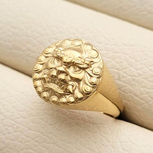 Load image into Gallery viewer, 18k 14k gold haetae korean lion ring 2 for men
