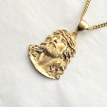 Load image into Gallery viewer, 14k 18k gold Jesus necklace pendant 2 for men
