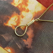 Load image into Gallery viewer, 14k 18k gold noose pendant necklace

