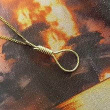 Load image into Gallery viewer, 14k 18k gold noose necklace pendant 1 for women and men
