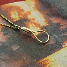 Load image into Gallery viewer, 14k 18k gold noose pendant necklace

