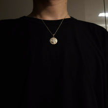 Load image into Gallery viewer, 14k 18k gold st Benedict medal necklace 1 Medium for men and women
