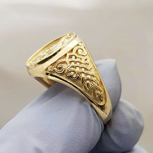 Load image into Gallery viewer, 14k 18k gold men&#39;s saint george ring 1

