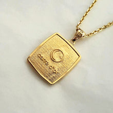 Load image into Gallery viewer, 14k 18k gold our lady of sorrows Virgin Mary necklace pendant 5
